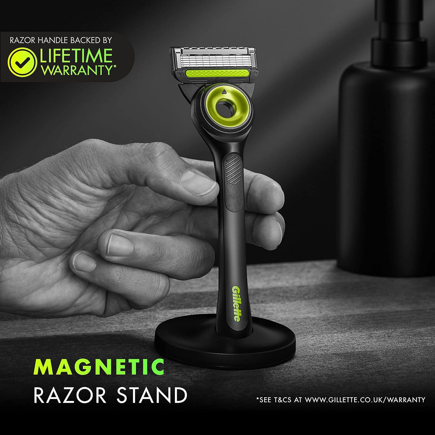 تیغ ژیلت سری LABS مدل NEON NIGHT EDITION به همراه استند و کیف مسافرتی تیغ ژیلت سری LABS مدل NEON NIGHT EDITION به همراه استند و کیف مسافرتی