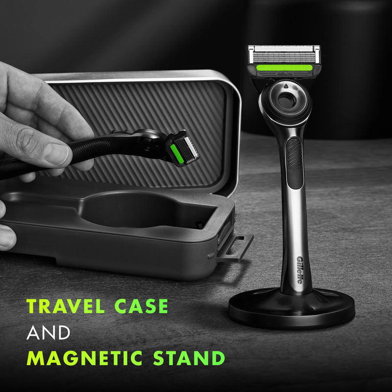 تیغ ژیلت سری LABS مدل NEON NIGHT EDITION به همراه استند و کیف مسافرتی تیغ ژیلت سری LABS مدل NEON NIGHT EDITION به همراه استند و کیف مسافرتی